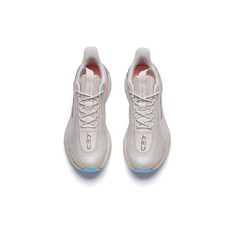 Anta C37 2.0 Non-Slip Low-Top Running Shoes Women sneakers Gray Blue 122135537R-1