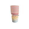 Gradient Rainbow Polka Dot Party Tableware Set: Paper Plates & Cups for Kids' Birthdays