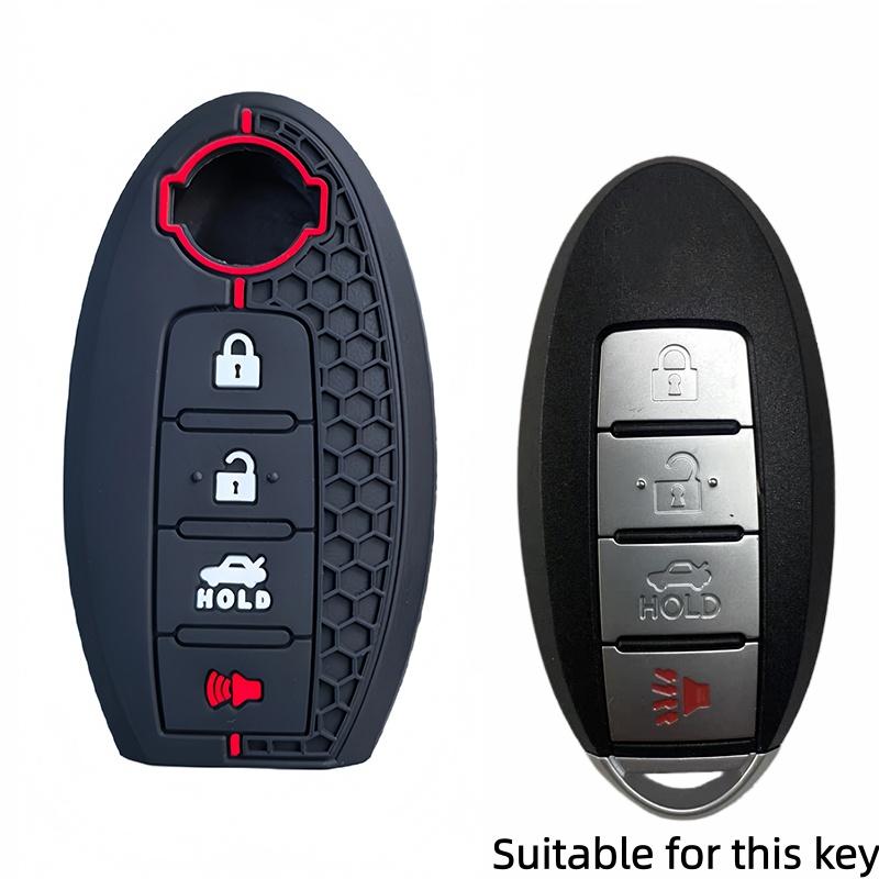 

Silicone Car Key Case Cover For Nissan Altima Rogue Sentra Pathfinder Frontier Maxima Titan Murano Kicks Juke Versa Arma