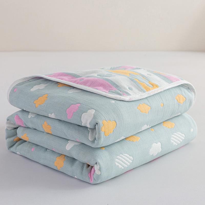 Premium A-grade Pure Cotton 6-Layer Gauze Comforter & Nap Blanket