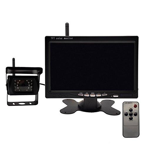 IRC Corporation Rear Camera Wireless Type Truck 24V 7 Inch TFT LCD Monitor Set Bus Mountable Back Gear Linkage