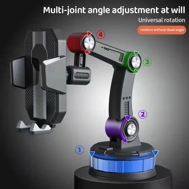 Kitchen/home 360° rotating suction cup phone holder for cars,with press-to-extend feature,suitable for iPhone,Samsung,Xiaomi,etc