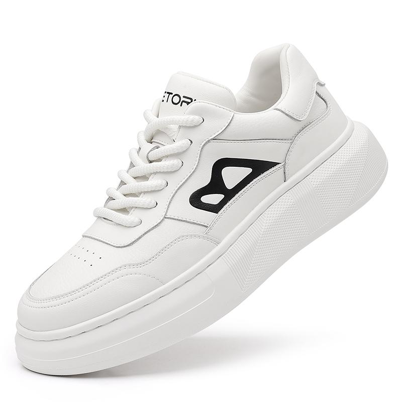 

FashionFashion Men s Shoes Leather Men Fashion Walking Shoes 2024 Classic Busines Outdoor Footwear Lace-Up Luxury Brand Skate Shoes Men 44 белый