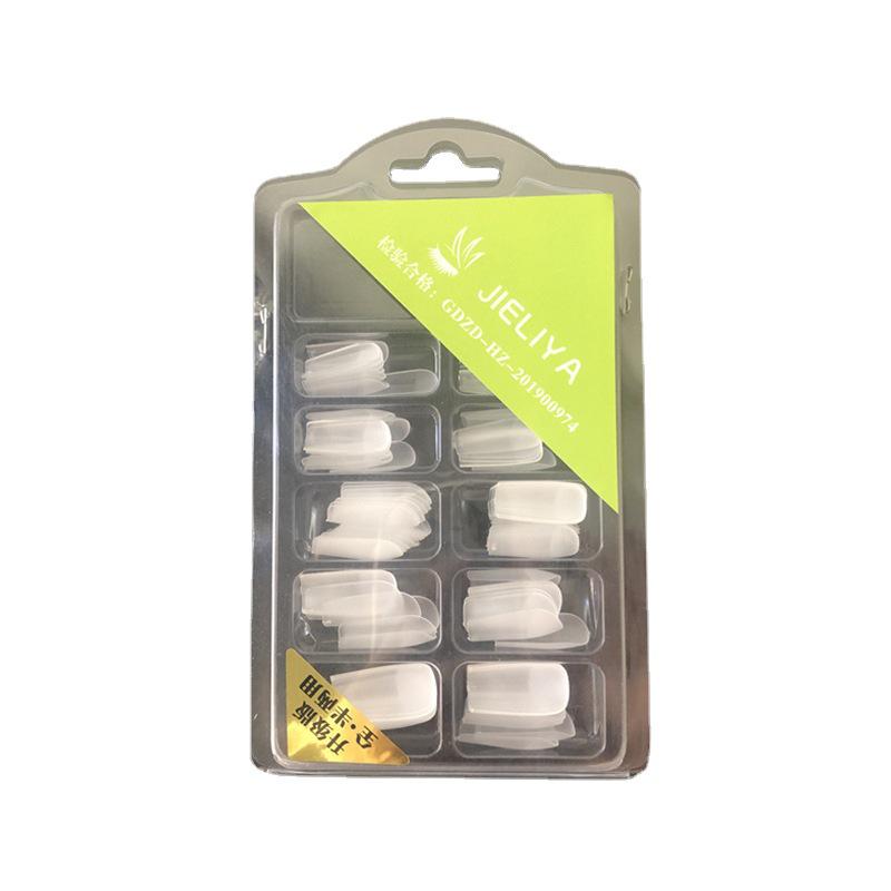 Almond Trapezoid Nail Tips - Matte, No Polish Needed, Crease-Free, 96 Pieces