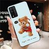 Cute Teddy Bear Beer Phone Case for Huawei Honor 50 10X Lite 20 7A 7C 8X 9X Pro 9A 8A 8S 9S 10i 20S 20lite 7X 10 Lite