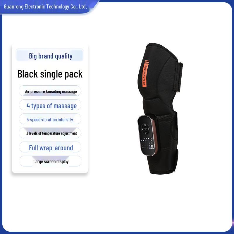 Rechargeable Heated Air Wave Calf & Knee Massager - Multi-functional Electric Leg Therapy English