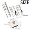 3/4Pcs Detachable Chopstick Mini Folding Cutlery Set Portable Folding Tableware  Outdoor Activities