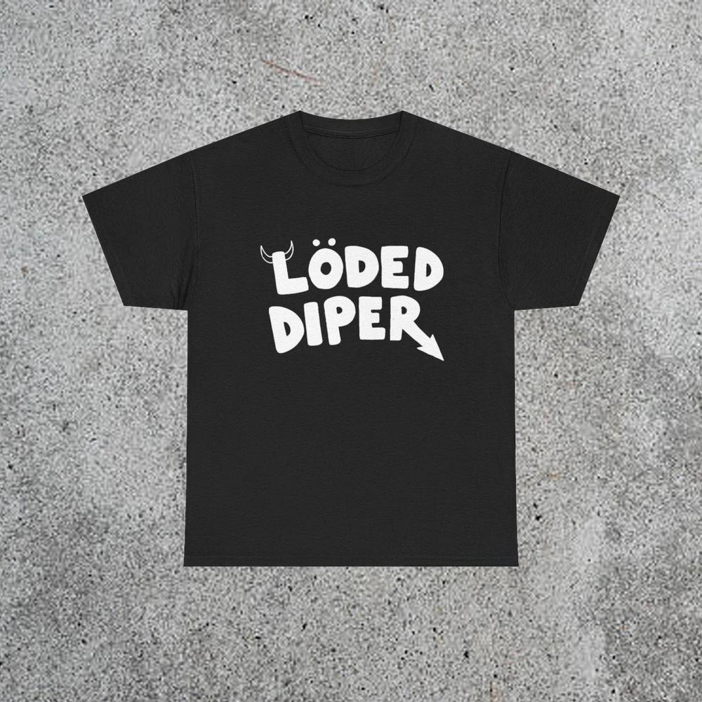 Loded Diper Heavyweight Cotton Graphic TShirt S