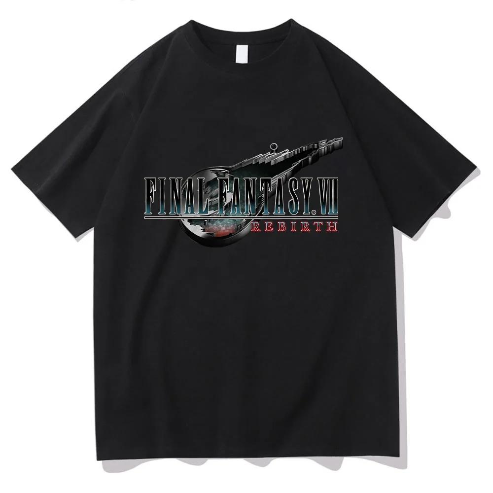 

Весна_Лето 2026 Мода Final Fantasy VII Rebirth Игра Ретро Харадзюку Хлопок Короткий Рукав Тысячелетняя Футболка Хип-Хоп Уличная Одежда Оверсайз Футболка 4XL