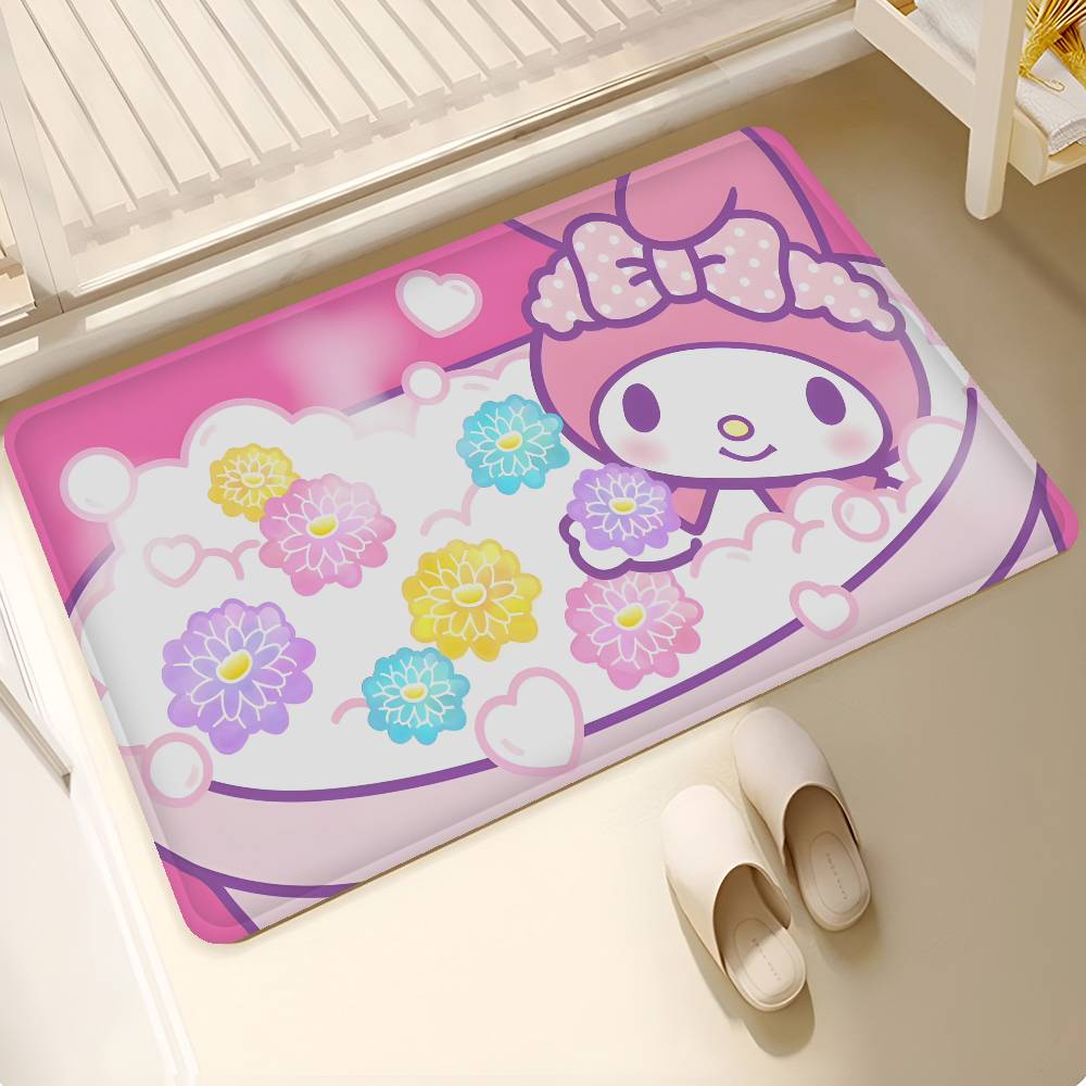 My M-melody Lovely Room Mats Anti-slip Absorb Water Long Strip Cushion Bedroon Mat Household Carpets