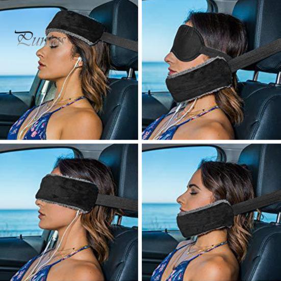 Trains Head Support Strap 1/2Pcs Adjustable Travel Pillow Alternative Light Blocking Sleeping Eye Cover Airplanes Cars Neck Band Essential