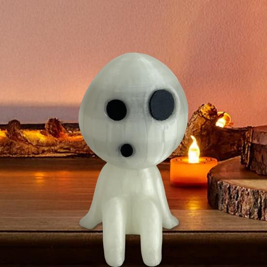 Glow-in-the-dark Aliens Figurine Luminous Miniature Aliens Statue Halloween Home Office Desktop Decoration Ornament