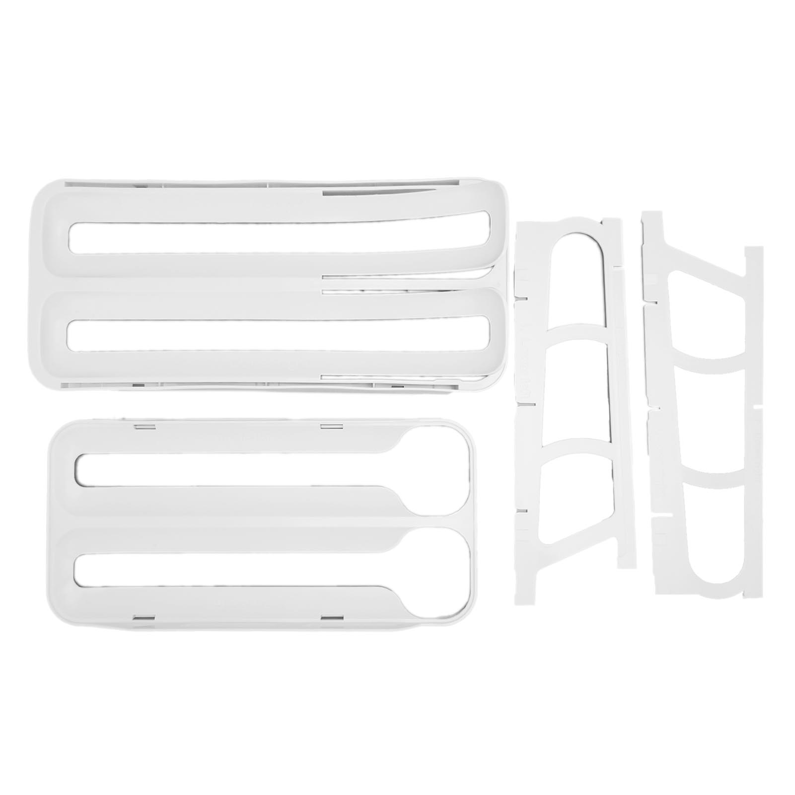 

Двухуровневый диспенсер для яиц, держатель для яиц, экономящий место, органайзер-диспенсер для перекатывающихся яиц для холодильника White