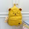 Schoolbag Corduroy Bear Backpack College Style Girl Cute Backpack Student Casual Cartoon Large Capacity School Bag