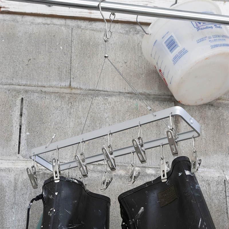 Dulton Long 12 Clips Hanger A Pinch Hanger That Blends Into Your Everyday Life Aluminum 17 X 375 X 80mm RN-0429LG/12