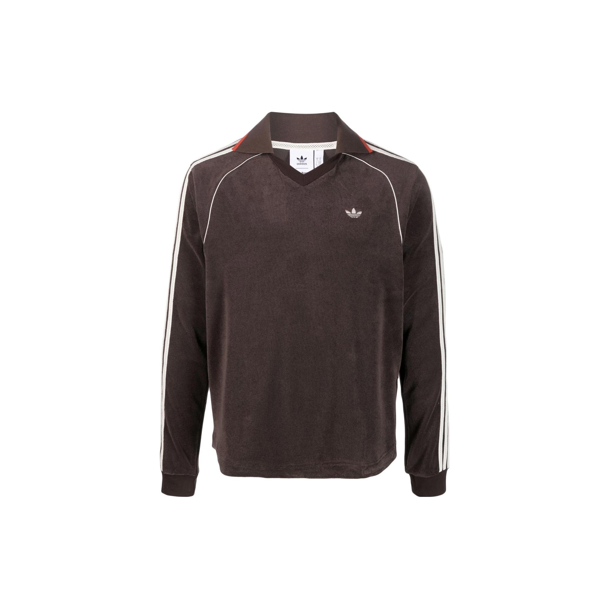 

Рубашка-полотенце с длинным рукавом adidas x Wales Bonner Коричневые мужские топы IB3251 XS