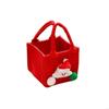 Stylish Felt Christmas Eve Gift Holder Bag with Handle For Apples Presentation HX6C