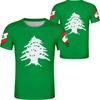 3D Print Lebanon Flag T Shirt For Men Women National Emblem Pattern T-Shirts Casual Fashion Short Sleeve O-Neck Street Loose Tee
