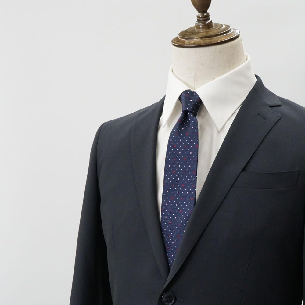 Disney Mickey Mouse Tie Tie Bar Set Includes Tie and Tie Clip & (Navy Blue, Wa-09) -