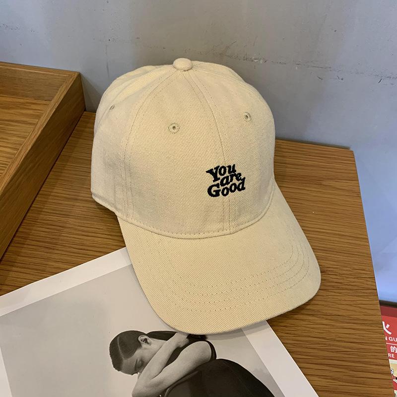 BF Style Original Embroidery Soft Top Cap Women's Spring and Autumn High Street Retro Simple Sunscreen Baseball Cap Men