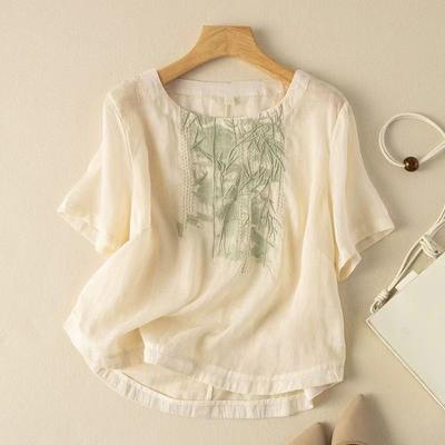 T-shirt a maniche corte da donna, nuova per l'estate, camicia larga, top con temperamento