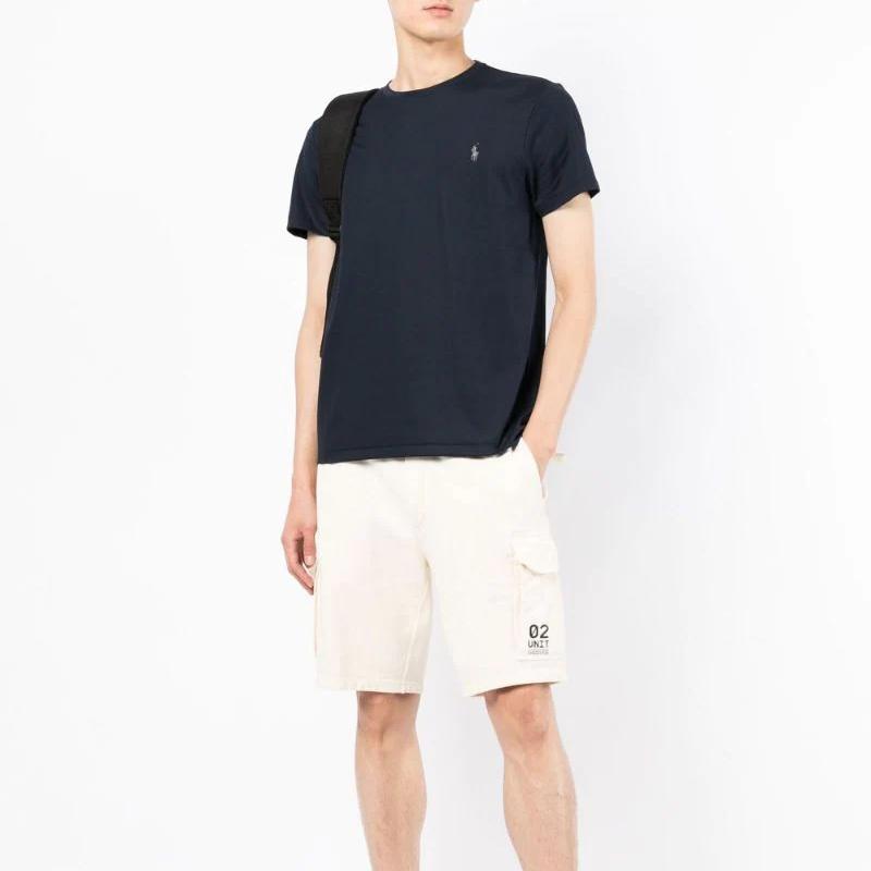 Polo Ralph Lauren Ss22 Solid Color Logo Embroidered Crew Neck Casual Short Sleeve T-Shirt Women T-Shirt Blue 71086296-001