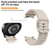 Silicone Sport Band for Samsung Galaxy Watch 4/5/6/7 44mm 40mm Unisex Soft Loop Strap for Galaxy Watch FE Quick Release Bracelet