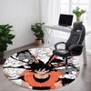 1 Stück Goku, Dragon Ball Stuhlteppich für das Büro - Innenbereich Rutschfester Waschbarer Polyesterfaserteppich, Weiche Bequeme Matte Für das Büro yy250928011