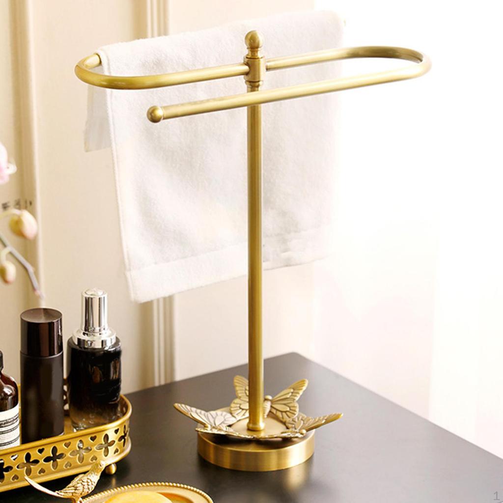 S Shaped Hand Towel Holder Dishcloth Rack, Headband Necklace Bangle Watch Organizer Standing