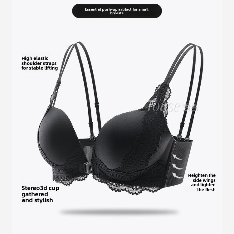 Girls Summer Thin Sexy Beauty Back Without A Trace Before The Button Small Chest Gathered To Collect Auxiliary Milk Underwear