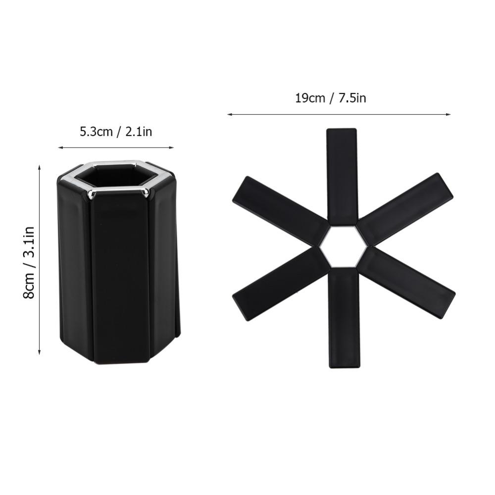 Easy To Wipe ABS Foldable Placemat Heat Insulation Smooth Bowl Coaster Fashion Flexible Insulation Pad Kitchen