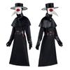 Costume da Cosplay Dottore della Peste, Outfit Oscuro da Dungeon di Halloween con Becco d'Uccello per Uomo