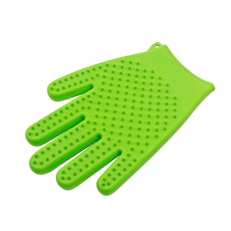 Silicone Dog Combing Glove Eco-Friendly Hair Remover for Dog and Cat Bath Spa Pet Fur Hair Brush