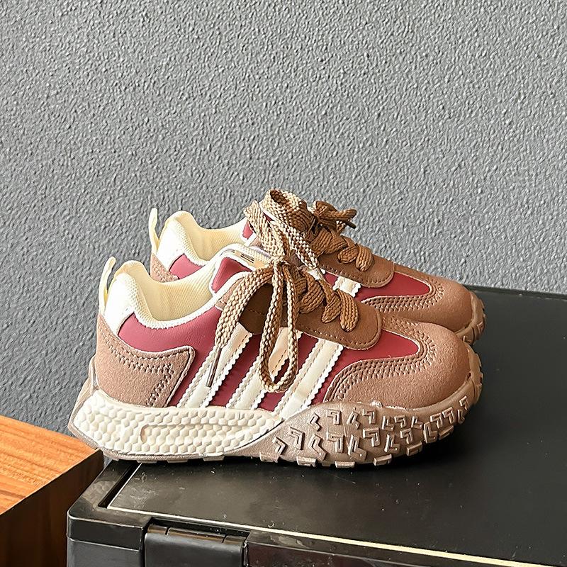 

Children s sports shoes 2025 spring and autumn new girls fashion color matching Forrest Gump shoes boys moral training shoes soft-soled casual shoes 32-37 yards, 6 pairs in one hand красный