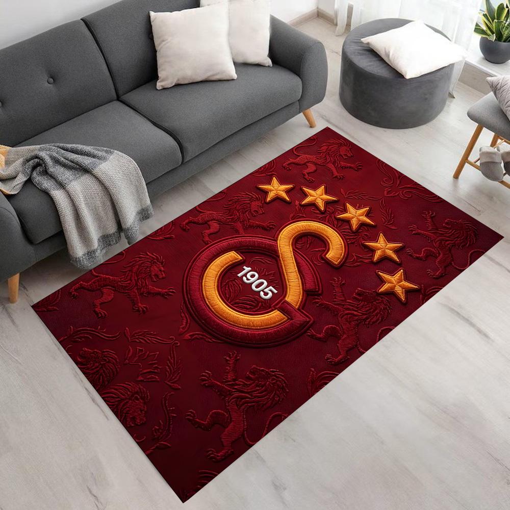 Lion Emblem Area Rug Perfect for Kitchen Playrooms Outdoor Study room Anti-slip Rug Decorate Offices Luxury Gift for Birthday, Christmas, Wedding