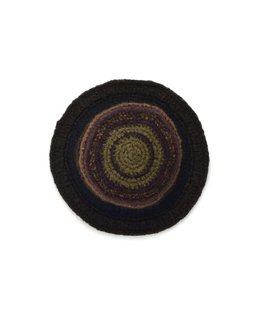 Belji Handpoke Knitted Beanie Khaki Brown