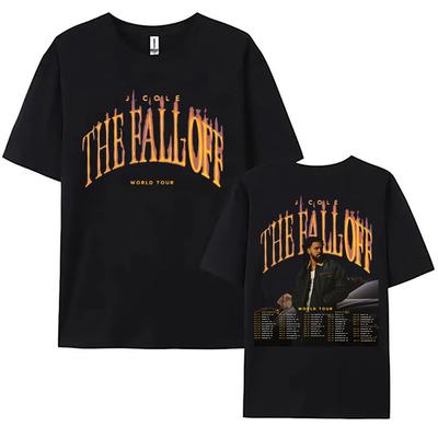 J. COLE THE FALL OFF World Tour 2026 Tshirts Unisex Streetwear Short Sleeve O-neck Loose Female T-shirt Casual Summer Women Tees