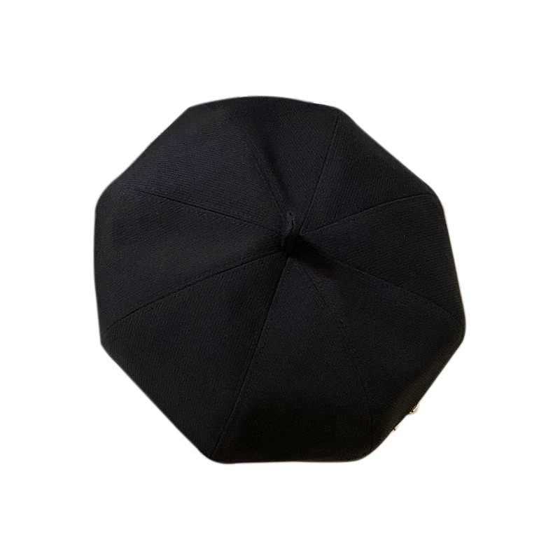 Autumn and Winter Hats for Women Korean Style Fashion Flower Bud Hat Big Head Circumference Showing Face Small Retro Literary Versatile Beret