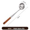 Ruhan Stainless Steel Cooking Utensils with Wooden Handles