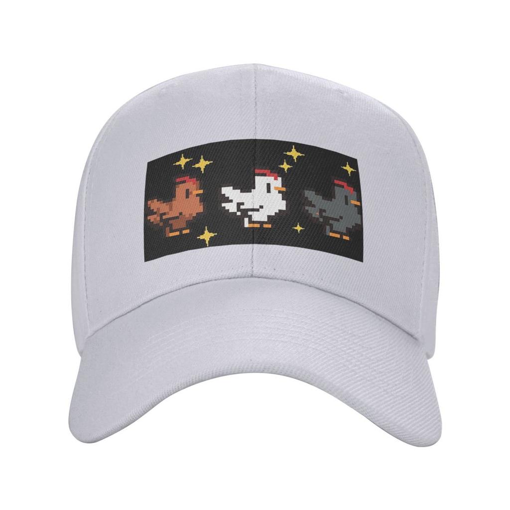 Unhappy Chickens Stardew Valley Game Cute Cartoon Baseball Caps Fashion Men Women Hats Outdoor Cap Hiphop Baseball Hat Casquette