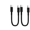 1-3PCS Short 30cm Type C to USB C Cable Fast Charging Power Bank Data Cord or Samsung iPhone15 Xiaomi Phone USB C Data Cable