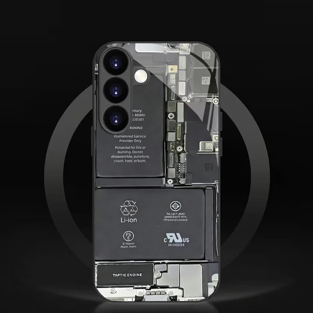 New circuit board tempered glass phone case suitable for Samsung GalaxyS26 S25 S24 S22 S21 S20FE/Ultra/Plus shockproof backcover