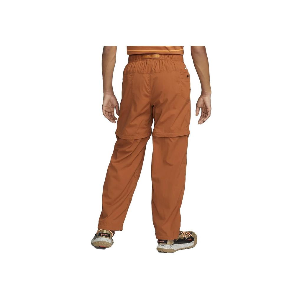 Nike ACG Solid Logo Detachable Leg Straight Casual Pants Men Bottoms Orange-Red DX6646-246