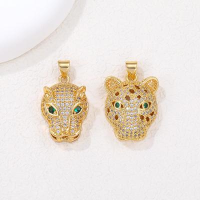 Luxury Real Gold Plated Leopard Eagle Hip Hop Pendant Necklace