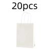 Candy Colorful Shopping Bags 10PCS Kraft Paper Gift Candy Bag Colored Hand-held Paper Bags Wedding Party Decoration Gift