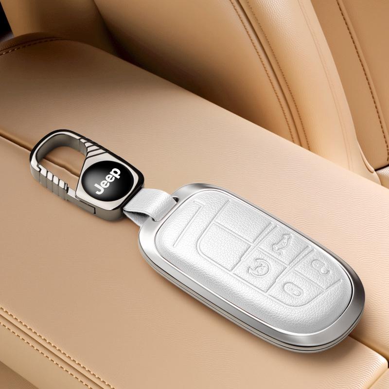 Jeep Key Cover Compatible with Compass, Cherokee, Commander, Grand Cherokee Key Shell