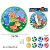 72cm Foldable Sticky Ball with 36cm Target - Cartoon Interactive Toy for Indoor & Outdoor Parent-Child Play