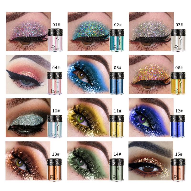 36-color Glitter Eyeshadow for Women Wholesale Brightening Single-color High-gloss Starry Sky Eyeshadow
