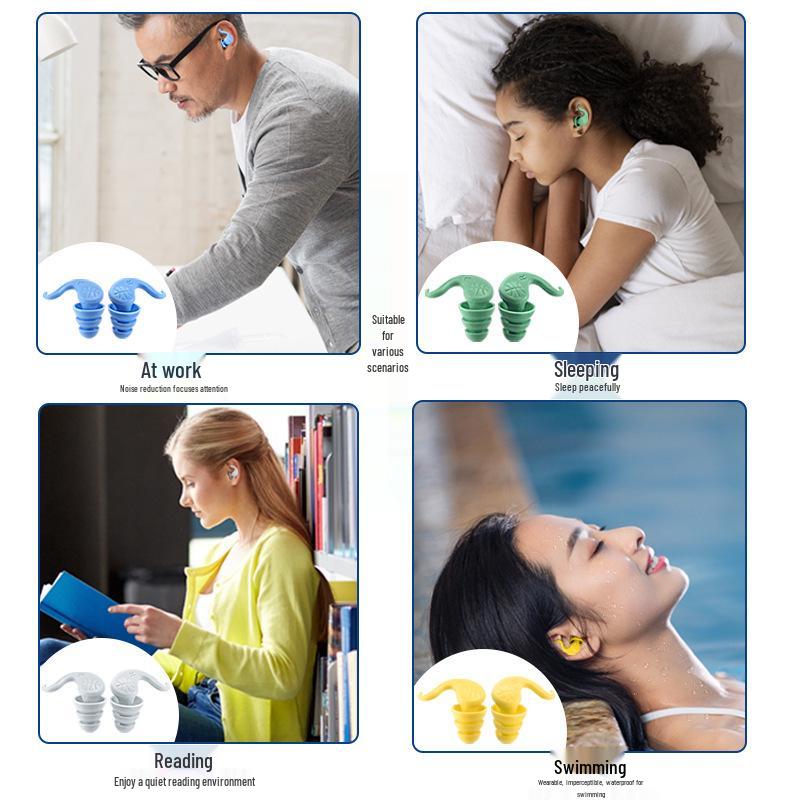 Cow Horn Sleep Earplugs - Noise-Reducing, Waterproof, Anti-Noise for Office, Nap, Swim