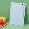 Kitchen Plastic Cutting Board, Reusable Plastic Utility Cutting Board Multifunctional Portable Fruit Chopping Board with Hanging Hole for